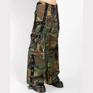 Pantalon-short convertible pour homme, style gothique camouflage, thème jungle, mode punk, coton, 2026 - Product Image 2
