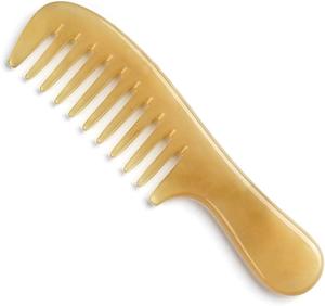 Peine para piojos de cuerno de búfalo Natural de la mejor calidad, tipo láser único para uso doméstico con logotipo personalizado, mayorista directo - Product Image 2