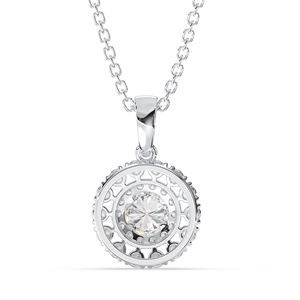 Collar de Plata de Ley 925 de Estilo Vintage para Mujer, Colgante de Piedra de Zirconia Cúbica Chapado en Oro con Colgantes Finos - Product Image 6