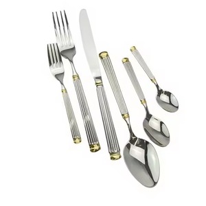 Ensemble de couverts en acier inoxydable de haute qualité, écologique, qualité alimentaire, résistant à la rouille, passe au lave-vaisselle - Product Image 3