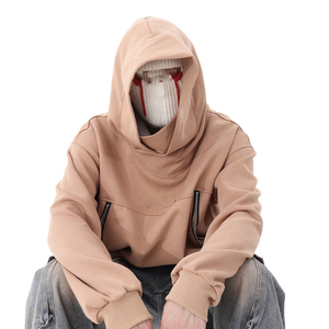 Vente en gros de sweat-shirts oversize de haute qualité pour homme, sweat-shirt vintage à épaules tombantes, sweat-shirt à col haut personnalisé, sweat-shirt épais - Product Image 2