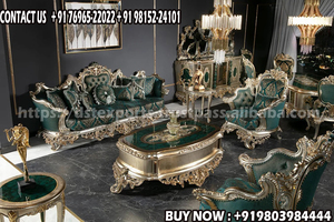 Antique Walnut Finish Carving 5 Seater <b>Sofa</b> <b>Set</b> Traditional Teak Wood <b>Sofa</b> <b>Set</b> with Hand Carving Indian <b>Sofa</b> <b>Set</b> for Living Room - Product Image 3