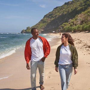 Veste bomber en laine légère d'été Ultifresh, en polyester, coupe-vent, unisexe, décontractée, imperméable, fermeture éclair, séchage rapide, écologique - Product Image 1