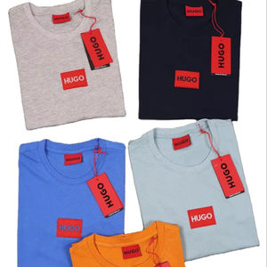 Vente en gros de t-shirts de sport de haute qualité, hauts, chemises de fitness, manches courtes, col rond, t-shirt en coton, t-shirt d'entraînement de course à pied pour hommes - Product Image 1