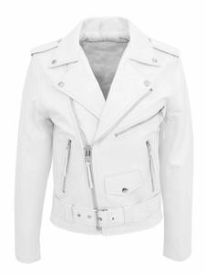 Faux Leather Regular Jacket Stylish Unisex Outerwear Motorbike High Street Style Zipper Closure Winter Front Logo <b>Fur</b> <b>Trim</b> - Product Image 6