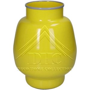 Jarrones de metal de diseño con formas creativas con acabado recubierto de polvo de color brillante para una estética minimalista del hogar - Product Image 3