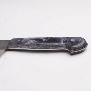 Cuchillo de Chef Multifuncional Hecho a Mano de Acero Damasco con Mango Personalizable OEM, Hoja con Borde Dentado y Punta Clip, Garantía de 3 Años - Product Image 6