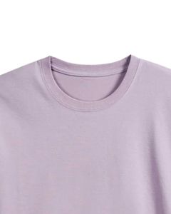 T-shirt en coton lavande pour homme, doux, respirant, col rond, manches courtes, tee-shirt décontracté uni, durable, confortable, à porter tous les jours - Product Image 5