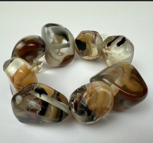 Wholesale Bohemian Multi Color Resin <b>Bracelet</b> Handmade Women Resin <b>Bracelet</b> Jewelry for Gift Manufacturer From India - Product Image 1