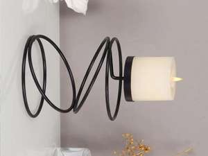 High Quality Antique Design Premium Metal Candle Holder with Customized Shape Size Black Powder Coated Finished Candle Holder - Product Image 4