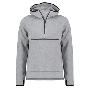 เสื้อฮู้ดดี้ผ้าฟลีซหนานุ่มสำหรับผู้ชาย พิมพ์โลโก้ตามสั่ง ขายส่ง ผลิตจากผ้าฝ้าย 100% กันลม ระบายอากาศได้ดี ลายนูน สีพื้น สำหรับฤดูหนาว - Product Image 3