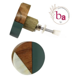 Boutons de porte de tiroir en bois résine épique tricolore moderne et poignée de traction pour cuisine chambre salle de bain salon utilisation - Product Image 1