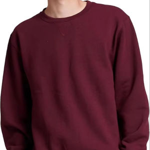 Sólido Unisex de alta calidad de gran tamaño pulóver sudaderas con logotipo personalizado impresión hombres Casual invierno cuello redondo sudaderas con capucha - Product Image 1