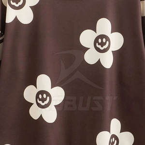 Sweat-shirt à capuche à manches longues pour femmes sur mesure polaire d'hiver avec col rond automne imprimé doublé prix raisonnable - Product Image 5