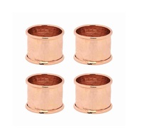 Porte-serviettes en fer finition or moderne, forme ronde 4,5 cm, décoration de table pour mariage, maison, restaurant, fait main, en stock