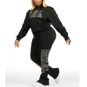 Ensemble de jogging pour femmes, survêtement de sport, extensible, confortable, respirant, tenue de sport pour la remise en forme, l'entraînement, la course à pied - Product Image 6