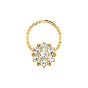 0.11カラット天然ダイヤモンドノーズピンHIカラーVS-SIクラリティファイングリルツ製品 - Product Image 1