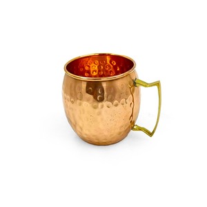 Elegant 250ml <b>Moscow</b> <b>Mule</b> Copper <b>Mug</b> Barrel Hammered Shape Eco-Friendly Dishwasher Safe Functional and Stylish Party Use - Product Image 1