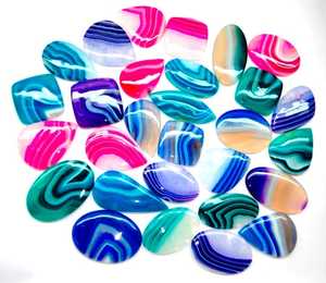 ชุดเครื่องเพชรพลอยโอนิกซ์ขัดเงาหลากสีสำหรับรักษาเครื่องประดับทรงหลวม - Product Image 3