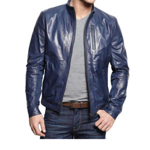 Gran oferta, nuevo estilo, chaqueta de cuero para hombre, piel de cordero Real, chaquetas de cuero clásicas de estilo Vintage para hombre, chaqueta de cuero marrón para hombre - Product Image 2