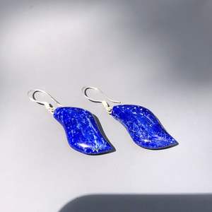 Boucles d'oreilles en lapis-lazuli au design magnifique / Bijoux en lapis-lazuli Boucles d'oreilles en lapis-lazuli - Product Image 4