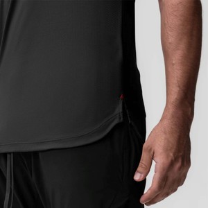 Camiseta elástica de rendimiento para hombre para entrenamiento, deportes y fitness con control de humedad superior - Product Image 3