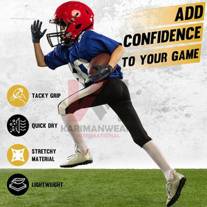 Personnalisez vos propres gants de receveur de football américain professionnels avec une prise en main complète des doigts, gants de football américain - Product Image 5