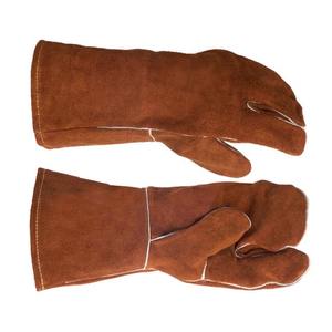 Nouveau 2025 gants pour hommes prix d'usine gant de barbecue résistant à la chaleur et au feu gants de soudage en cuir - Product Image 4