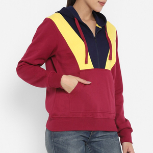 Sweat à capuche zippé classique pour femme avec logo imprimé sur le devant, automne/hiver, chaud, décontracté, léger, streetwear - Product Image 4