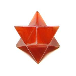 Vente en gros de cornaline rouge Merkaba-cristal de géométrie sacrée à 8 points-cristal d'équilibrage Reiki & Chakra - Product Image 1