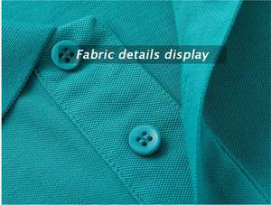 Chemise de golf professionnelle pour homme avec logo brodé personnalisé, 100 % coton, couleur unie, tricotée, durable, séchage rapide, style tendance - Product Image 4