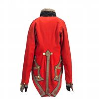 Costume historique pour homme, uniforme révolutionnaire colonial du XVIIIe siècle, en laine