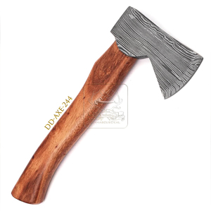 Wholesale Outdoor DD-AXE244 Viking Style Damascus Steel <b>Axe</b> Head Wood Handle DIY Grade Camping Hatchet 400mm 1.25kg - Product Image 1