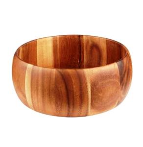Ensaladera de madera de acacia para frutas Plato de ensaladera más vendido Tamaño personalizado Hecho EN LA India - Product Image 1