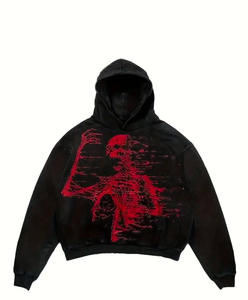 Felpa <span class=keywords><strong>con</strong></span> cappuccio <span class=keywords><strong>con</strong></span> tasca a canguro <span class=keywords><strong>con</strong></span> stampa a <span class=keywords><strong>scheletro</strong></span>, felpa Casual a maniche lunghe per autunno e inverno, produttore all'ingrosso - Product Image 1