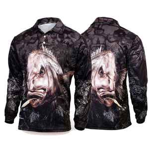 Ropa de Pesca para Hombre de Alta Calidad, Impresión Digital, Impermeable, UPF 50, Cierre de Botones, Transpirable, Cómoda, Personalizable, Spandex/Algodón - Product Image 1