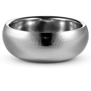 Nouvel arrivage à la recherche de délicieuses dates de soupe Snack Server Vaisselle de service décorative Bol en métal de service de fruits plaqué argent - Product Image 1