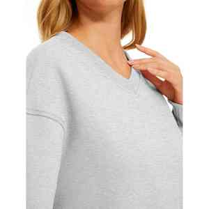 Sweat ras du cou court pour femmes de haute qualité haut en coton léger - Product Image 2