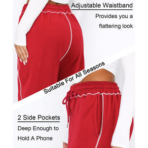 Pantalons élastiques décontractés Pantalons évasés Pantalons Sport Danse Formation Doux Dames Pantalons Professionnels pour Femmes - Product Image 4