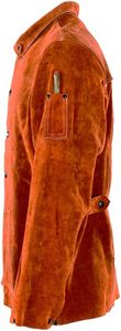 Chaquetas de soldadura de cuero dividido de vaca resistente de calidad superior Proveedor de chaquetas de seguridad resistentes al calor - Product Image 6