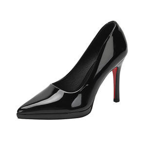 Elegantes y Versátiles Zapatos de Tacón de Aguja con Patente, Zapatos de Tacón Alto de Moda para Mujer, Sexys, con Punta Puntiaguda, Suela Roja, Color Nude, para Uso Diario y Formal - Product Image 5