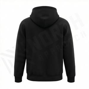 Sweat à capuche polaire surdimensionné personnalisé pour homme, grande taille, vêtement d'hiver décontracté, techniques de broderie, pull épais - Product Image 2