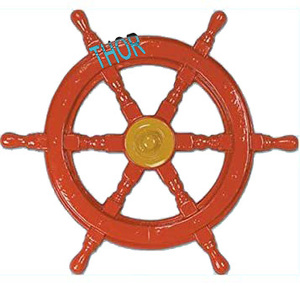 พวงมาลัยไม้ตกแต่งผนังลายเรือทรงกลมมีลวดลายสไตล์วินเทจเฟอร์นิเจอร์ของขวัญบรรจุกล่องที่ทันสมัย - Product Image 2