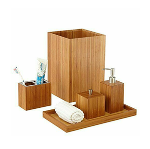 100% Natural Wooden Bathroom 3 Pieces <b>Set</b> High Quality Customized Size Bathroom <b>Set</b> <b>Hand</b> <b>Wash</b> Use - Product Image 6