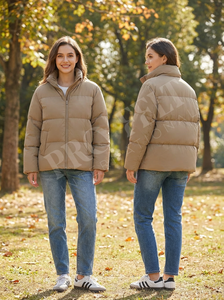 Chaqueta Acolchada Unisex, Transpirable, con Cierre de Presión, Logotipo Personalizado, Chaqueta Informal para Exteriores - Product Image 2