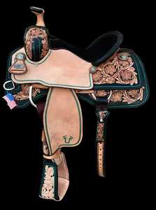 อานม้าอเมริกันอัจฉริยะรุ่นขายดีที่สุดปี 2026 ผลิตภัณฑ์ขี่ม้าหนังแท้ โลโก้สั่งทำได้ ทนทาน มีหลายขนาดให้เลือก - Product Image 5