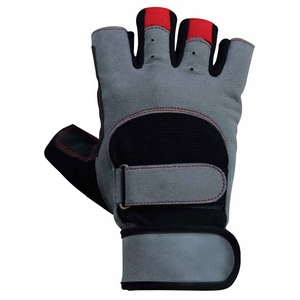 Guantes de cuero unisex para levantamiento de pesas para gimnasio, culturismo, CrossFit, entrenamiento de fuerza, agarre deportivo, guantes de ciclismo - Product Image 2