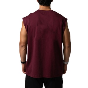 Yoga Wear Clothing High Quality <b>Stringer</b> Men Loose Fit Unisex Longline Plus Size Breathable Running Athletic Sports Tank Top - Product Image 3