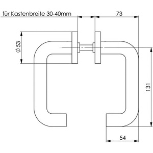 Juego de Manijas y Perillas para Muebles de Acero Inoxidable con Palanca D/D AMF - sin Roseta de Llave y DIN Izquierda/Derecha - Product Image 3