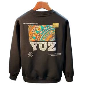 Automne hommes coton sweat japon hommes imprimer à manches longues t-shirts de haute qualité haut noir col rond t-shirt hommes vêtements 2023 - Product Image 1